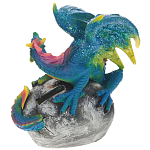 Декоративная статуэтка Дракон Blue Multicolor Dragon Statuette варинант исполнения - 2 | Loft Concept в Рязани