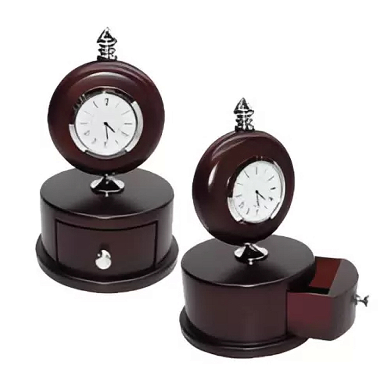 Часы настольные интерьерные Time Forward Коричневый Часы настольные интерьерные Time Forward Коричневый в Рязани | Loft Concept