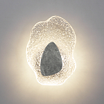 Бра с волнообразным стеклянным плафоном и вставкой из мрамора Liquid Stone варинант исполнения - 3 | Loft Concept в Рязани