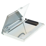 Визитница карманная металлическая с накладкой из натурального камня Серафинит Stone Business Card Holders  варинант исполнения - 3 | Loft Concept в Рязани