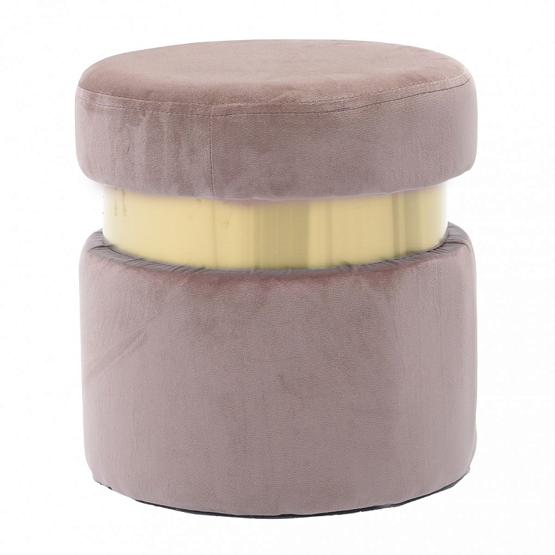 Пуф Golden Belt Dusty Rose Дымчатая Роза Золотой Пуф Golden Belt Dusty Rose Дымчатая Роза Золотой в Рязани | Loft Concept