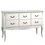 Консоль белая из массива бука с ящиками в стиле прованс White Provence варинант исполнения - 1 | Loft Concept в Рязани