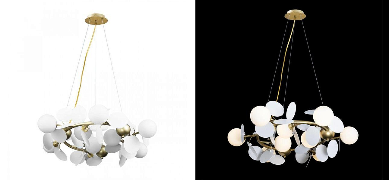 Люстра MATISSE Chandelier White диаметр 70 Люстра MATISSE Chandelier White диаметр 70 - Loft-Concept в Рязани