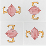 Плитка дизайнерская с узором Лимон варинант исполнения - 1 | Loft Concept в Рязани