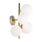 Бра с золотым основанием и 5-ю белыми шарообразными плафонами Bubble варинант исполнения - 2 | Loft Concept в Рязани