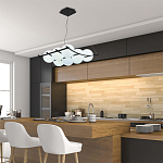 Люстра подвесная с 9-ю плафонами в форме шара Yarvi варинант исполнения - 2 | Loft Concept в Рязани