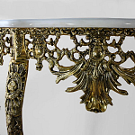 Консоль из бронзы с мраморной столешницей Bronze Console варинант исполнения - 1 | Loft Concept в Рязани