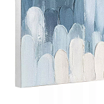 Панно декоративное с ручной росписью Blue Strokes варинант исполнения - 3 | Loft Concept в Рязани
