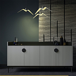 Дизайнерский комод светло-серый с фактурным фасадом UNO варинант исполнения - 1 | Loft Concept в Рязани