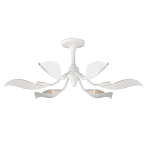 Потолочный светильник с плафонами в виде белых лепестков Delicate Flower варинант исполнения - 2 | Loft Concept в Рязани