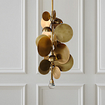 Люстра креативная из дисков цвета латунь Constellation Light and Style варинант исполнения - 2 | Loft Concept в Рязани