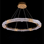 Люстра в форме кольца с золотым декором Warm Heavenly Light варинант исполнения - 1 | Loft Concept в Рязани