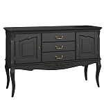 Консоль черная из массива бука с ящиками в стиле прованс Black Provence варинант исполнения - 2 | Loft Concept в Рязани