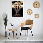 Бра в форме диска из натурального камня с декоративным центральным элеменом Cryptocrystalline Stone варинант исполнения - 2 | Loft Concept в Рязани