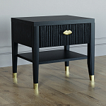 Прикроватная тумбочка с ящиком Elsa Dreams Black варинант исполнения - 1 | Loft Concept в Рязани