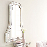 Зеркало в серебристой фигурной раме Silver Reflection варинант исполнения - 4 | Loft Concept в Рязани