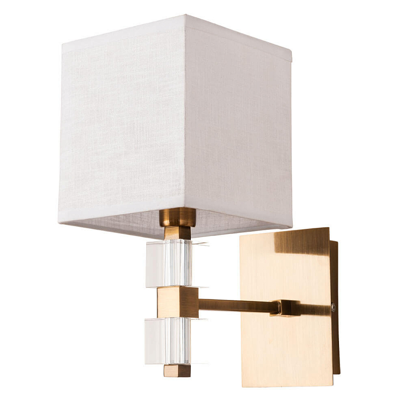 Бра Tradonico Sconces Brass Латунь Белый Прозрачный Бра Tradonico Sconces Brass Латунь Белый Прозрачный в Рязани | Loft Concept