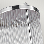 Бра для ванных комнат с прозрачным рифленым цилиндрическим плафоном на прямоугольном зеркальном основании Feiss варинант исполнения - 3 | Loft Concept в Рязани