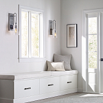 Бра с плафоном в форме колокола из прозрачного стекла с пузырьками Feiss варинант исполнения - 6 | Loft Concept в Рязани