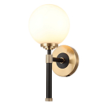 Бра с белым стеклянным плафоном в форме шара Cedar & Moss Light варинант исполнения - 1 | Loft Concept в Рязани