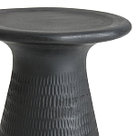 Круглый приставной столик из массива манго Piero Black Side Table варинант исполнения - 2 | Loft Concept в Рязани