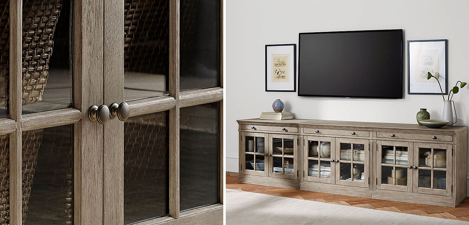Комод длинный Benjamin Glass Doors long Комод длинный Benjamin Glass Doors long - Loft-Concept в Рязани