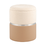 Пуф Mauldine с ящиком бежевый с экокожей варинант исполнения - 1 | Loft Concept в Рязани