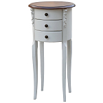 Круглый небольшой комод в стиле прованс Montmartre Provence Chest of Drawers варинант исполнения - 2 | Loft Concept в Рязани