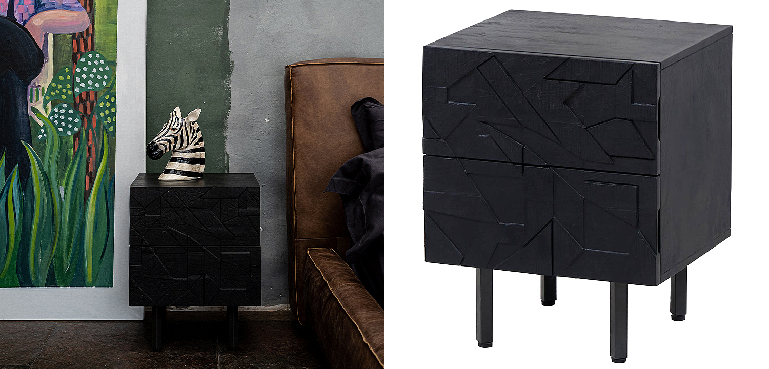 Тумба Polygonal Ornament Nightstand Тумба Polygonal Ornament Nightstand - Loft-Concept в Рязани