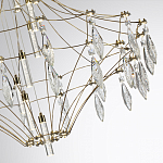 Люстра подвесная из металла с прозрачными подвесками из хрусталя Quasar 93 варинант исполнения - 3 | Loft Concept в Рязани