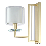 Бра с геометрическим каркасом из металла и цилиндрическим стеклянным плафоном Laurent варинант исполнения - 5 | Loft Concept в Рязани