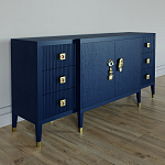 Большой Комод-буфет Elsa Dreams Blue с ящиками варинант исполнения - 3 | Loft Concept в Рязани