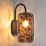 Бра с плафоном из янтарного стекла Amber Olmos Wall Lamp варинант исполнения - 3 | Loft Concept в Рязани