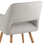 Стул в рогожке серого цвета NEASAN STOOL варинант исполнения - 6 | Loft Concept в Рязани