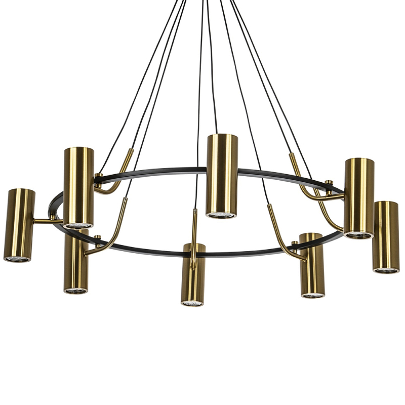 Кольцевая люстра Daviau Brass Ring Chandelier Черный Латунь Кольцевая люстра Daviau Brass Ring Chandelier Черный Латунь в Рязани | Loft Concept