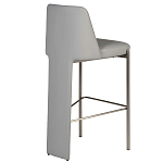 Стул барный серый с обивкой из экокожи Special Support варинант исполнения - 2 | Loft Concept в Рязани