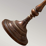 Торшер классического стиля цвета темная бронза с бежевым льяным абажуром Feiss варинант исполнения - 4 | Loft Concept в Рязани