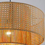 Подвесной светильник с абажуром из плтеного бамбука Light Inside the Cell варинант исполнения - 6 | Loft Concept в Рязани