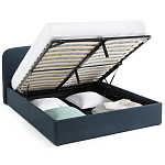 Двуспальная кровать с подъемным механизмом Mathise Bed Deep Blue варинант исполнения - 4 | Loft Concept в Рязани