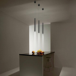 Подвсеной светильник светодиодный металлический цилиндрической формы Высота 100 см Trumpet tube варинант исполнения - 5 | Loft Concept в Рязани