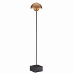 Торшер с куполообразным абажуром на чёрном мраморном основании Riverside Floor Lamp варинант исполнения - 2 | Loft Concept в Рязани