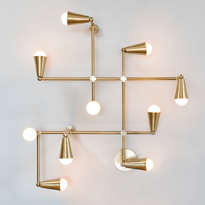 Бра Zig-Zag WALL light maker studio Латунь Бра Zig-Zag WALL light maker studio Латунь в Рязани | Loft Concept
