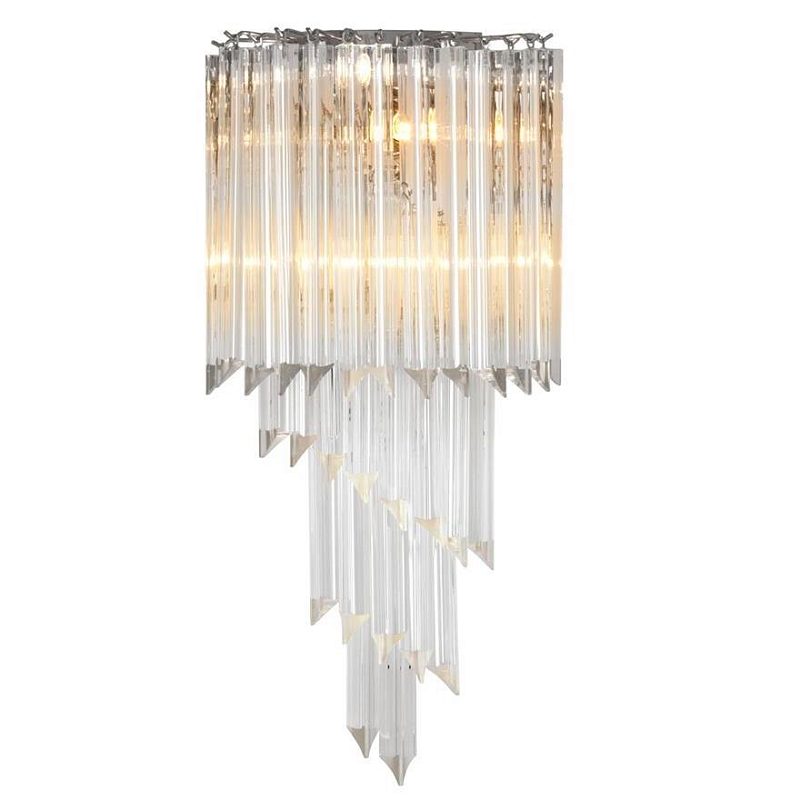 Бра Eichholtz Wall Lamp Marino Никель Прозрачное Стекло Бра Eichholtz Wall Lamp Marino Никель Прозрачное Стекло в Рязани | Loft Concept