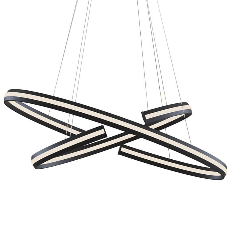 Люстра Half Ring Black & White Pendant S Черный Белый Люстра Half Ring Black & White Pendant S Черный Белый в Рязани | Loft Concept