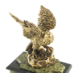 Часы настольные из натурального камня с декором в виде орла Eagle Stone Clock варинант исполнения - 9 | Loft Concept в Рязани