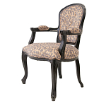 Полукресло с мягкой обивкой из льна на 4-х ножках из массива березы Gladys Armchair варинант исполнения - 3 | Loft Concept в Рязани