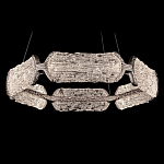 Люстра кольцевая с текстурным природным рисунком IceFlame варинант исполнения - 7 | Loft Concept в Рязани