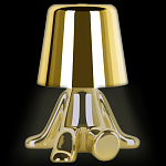 Настольная лампа фигурная золотого цвета с гладким абажуром Высота 17 см Sophia варинант исполнения - 1 | Loft Concept в Рязани