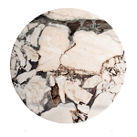 Столик журнальный с круглой мраморной столешницей Unique Stone Design варинант исполнения - 2 | Loft Concept в Рязани