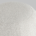 Пуф в ткани букле молочного цвета Pikelet варинант исполнения - 5 | Loft Concept в Рязани